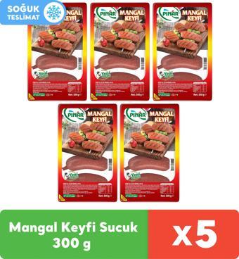 Pınar Mangal Keyfi Hindi Sucuk 300 g x 5 Adet