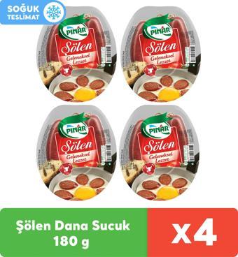 Pınar Şölen Dana Sucuk 180 g x 4 Adet