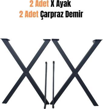 Yemek Masası Ayağı Lüks Yemek Masası Ayağı Çarpraz Demirli