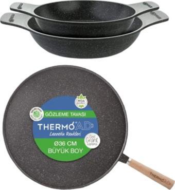 Thermoad 20-22 Cm Sahan - Ahşap Saplı Gözleme Seti