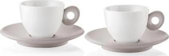 Guzzini Everyday 2'li Espresso Fincanı Boz Kahverengi 9x12,5cm