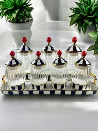 Royking Nero 8 Parça Baharat Seti Optik Camlı