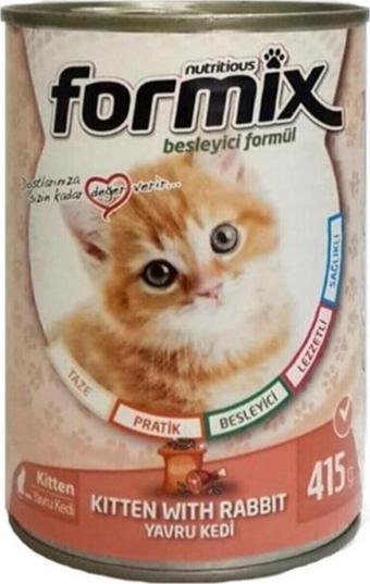 Formix Tavuklu Yaş Yavru Kedi Maması 400 Gr X12 Adet