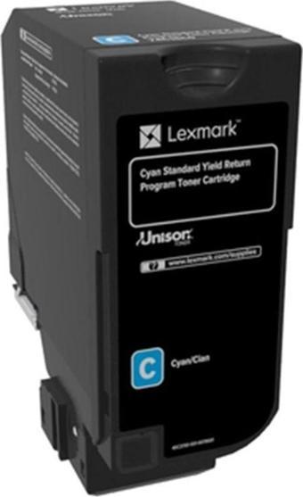 Lexmark 74C5SC0 7.000 Sayfa Cyan Mavi Toner CS720-725 CX725