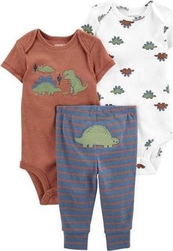 Carter's Layette Erkek Bebek 3'lü Alt Üst Set