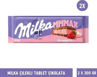 Milka Çilekli Çikolata 300 gr - 2 Adet