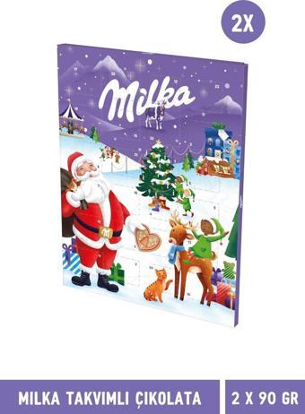 Milka Takvimli Çikolata 90 gr – 2 Adet