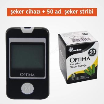 Optima Şeker Ölçüm Cihazı + Şeker Stribi 50'li