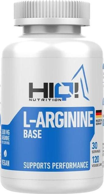 HIQ Arginine Base 120 Caps.