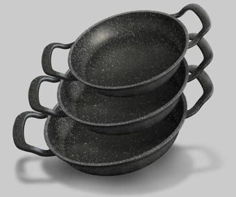 Polenta Döküm Sahan Set(18-20-22 CM)