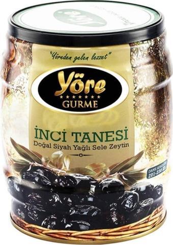 Yöre Gurme Inci Tanesi Yağlı Sele Siyah Zeytin 750 Gr Teneke