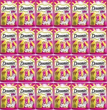 Dreamies Mix Kedi Ödül Maması Peynirli - Sığır Etli 60 Gr X 24 Adet