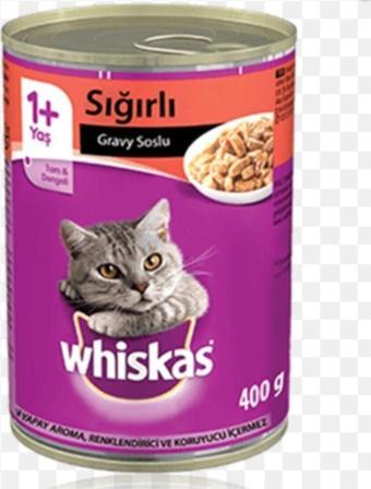 Whiskas Wiskas Sıgır Etli Konserve 400Gr X 12 Adet