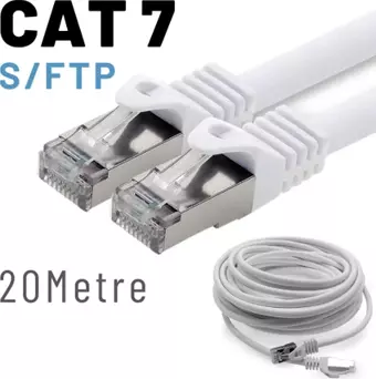 IRENIS 20 Metre CAT7 Kablo S/FTP LSZH Ethernet Network Lan Ağ Kablosu 