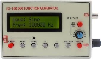 FG-100 DDS Fonksiyonel Sinyal Jeneratörü Frekans Sayacı 1Hz - 500KHz