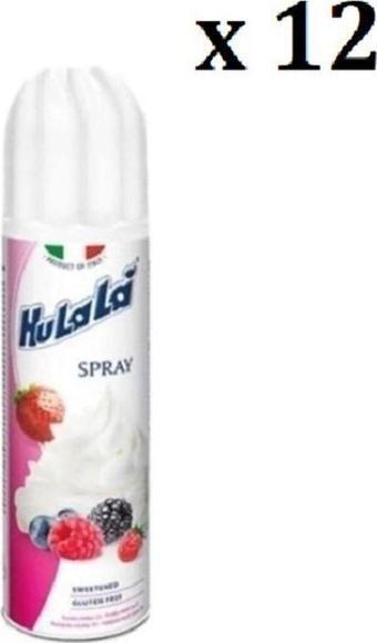 Hulala Sprey Krem Şanti 250Ml X 12 ( Koli)