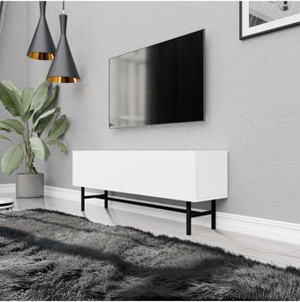 Mezza 4002 FELIX 138 CM (METAL AYAKLI) TV ÜNİTESİ BEYAZ