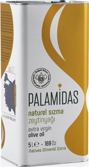 Palamidas 5 LT Teneke Soğuk Sıkım Natürel Sızma Zeytinyağı