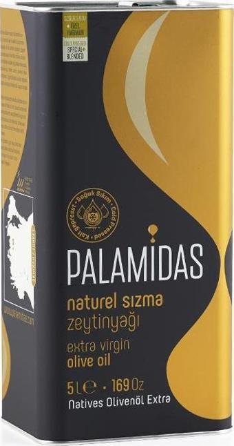 Palamidas Özel Harman Soğuk Sıkım Natürel Sızma Zeytinyağı 5 lt