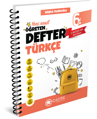 Çanta Yayınları 6. Sınıf Türkçe Öğreten Defter  2024 - 2025 - Çanta Yayınları