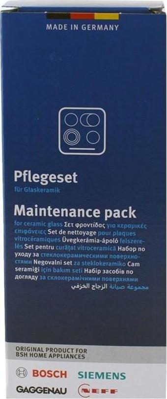 Seramik Cam ve Paslanmaz Çelik Ocaklar için Bakım Seti, Bosch ile Uyumlu