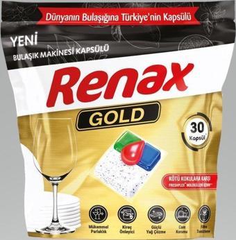 Renax Gold Hepsi Bir Arada Bulaşık Makinesi Tableti 30'lu