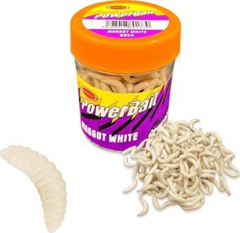 Power Bait Litter Maggot Beyaz Silikon Kurt Balık Yemi - Kokulu (9954)