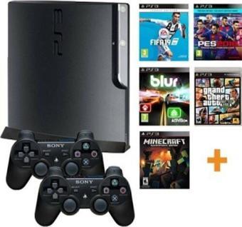 Sony Playstation 3 Slim 500 2 Oyun Kolu 40 Oyun 