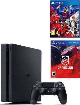 Sony Playstation 4 Slim 500 Gb + Ps4 Pes 2020 + Ps4 Driveclub