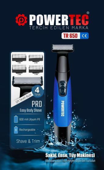 TR-650 Body Groom Vücut Tıraş Makinesi