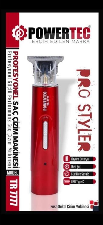 TR-7777 Sakal Ense Vücut Tıraş Kesim Çizim Makinesi (Type-C Şarjlı)