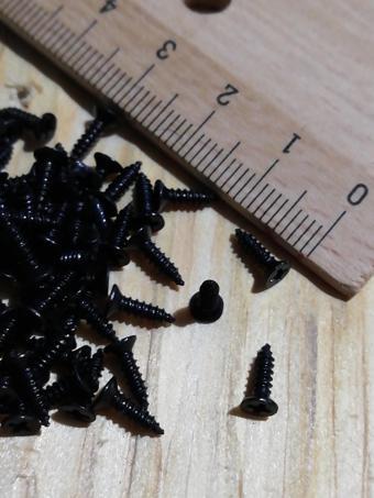 7,5 mm Mini Hobi Vidası Siyah 1000 Adet