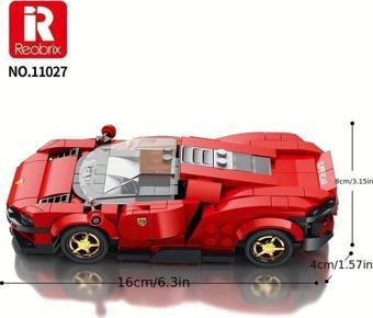 Technic Spor Araba Ferrari 3D Lego BUILDING BLOCKS 306 Parça 14+ YAŞ Puzzle Araba Hediye