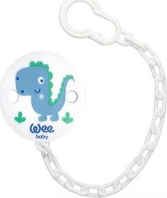 Wee Baby 901 Desenli Emzik Askısı Mavi Dinazor