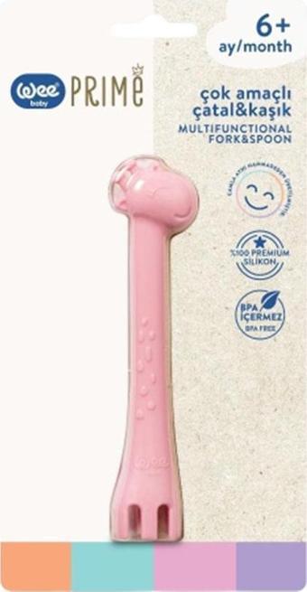 Wee Baby Çok Amaçlı Çatal Kaşık-Pembe