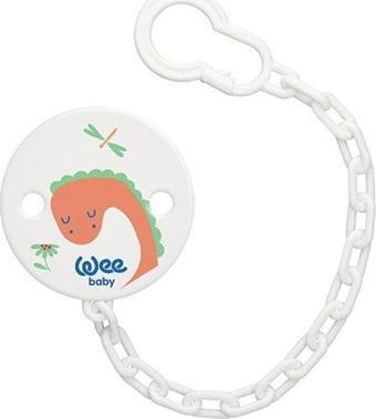 Wee Baby Desenli Emzik Askısı 901 turuncu dinazor