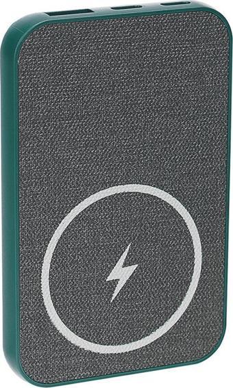 S-Link S-P50 5000mAh Magsafe Standlı Kablosuz Şarj Cihazı Yeşil