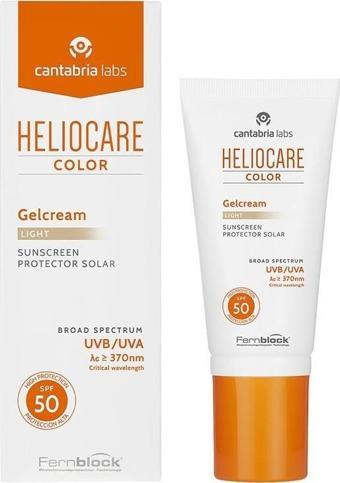 Heliocare Color Gelcream Light Spf50 Renkli Güneş Kremi  50 ml