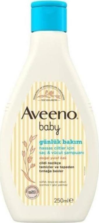 Aveeno Baby Hassas Ciltler İçin Günlük Bakım Saç ve Vücut Şampuanı 250 ml