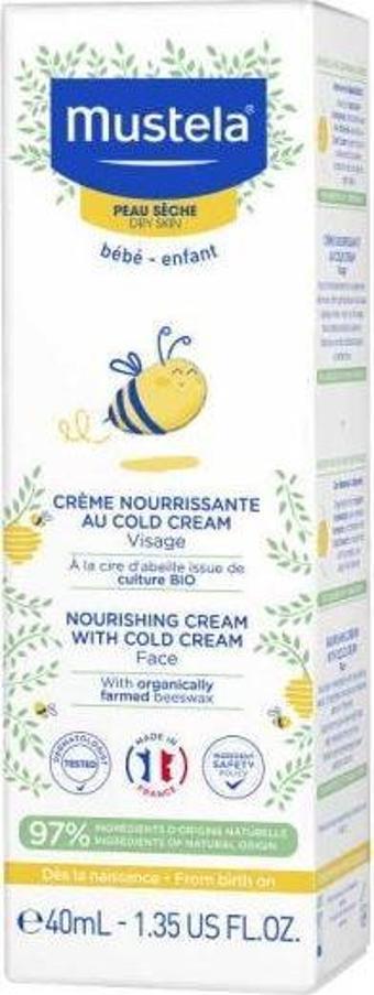 Mustela Cold Cream İçeren Besleyici Yüz Kremi 40 ml