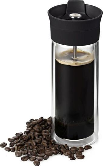 Adhoc Thermo-Glass Çift Cam French Press Kahve Mug 300 Ml