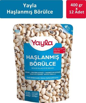 Yayla Haşlanmış Börülce 400 gr x 12 Adet