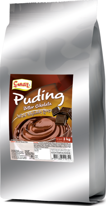 Çınar Bitter Çikolatalı Puding 5 x 3 KG