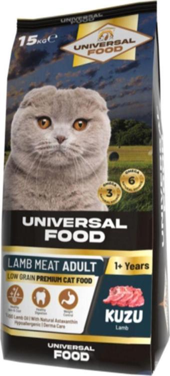 Universal Food Kuzu Etli Premium Kedi Maması 15Kg