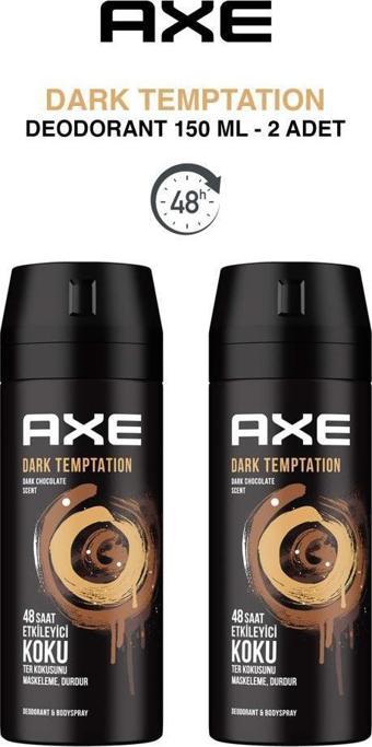 Axe Erkek Deodorant Sprey Dark Temptation 150 ml X2