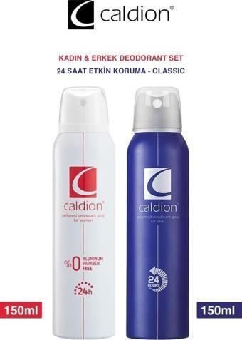 Caldion Klasik Kadın-Erkek Deodorant Seti