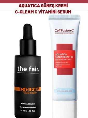 Cell Fusion C Aquatica Güneş Kremi ve the fair. C Gleam C Vitamini Serum