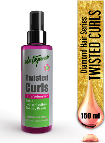 Eda Taşpınar Twisted Curls Bukle Belirginleştirici Sıvı Saç Bakım Kremi - 150 ML (EGX80)