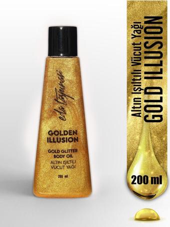 Simli Vücut Yağı Golden Illusion - 200 ml (EGX91)