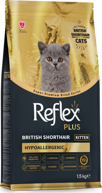 Reflex Plus British Shorthair Kitten Yavru Kedi Maması 1,5 kg